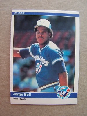 1984 Fleer Set Break #148 JORGE BELL Toronto Blue Jays BASEBALL CARD - Image 1 of 2