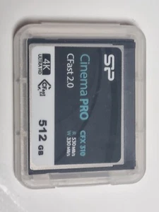 CFast Karte 512 GB Silcon Power Cinema Pro Speicherkarte 530MB/s - Picture 1 of 3