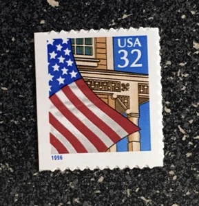 1996USA 32c #2920D Flag Over Porch - Single From Booklet of 10  Mint - Picture 1 of 1