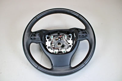 BMW F10 528i 535i 550i 2011-2016 volante multifunción cuero negro OEM Foto 1 de 4