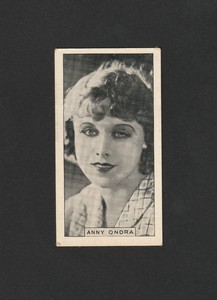 ANNY ONDRA card CINEMA CELEBRITIES EMBLEM Turkish cigarrettes WESTMINSTER
