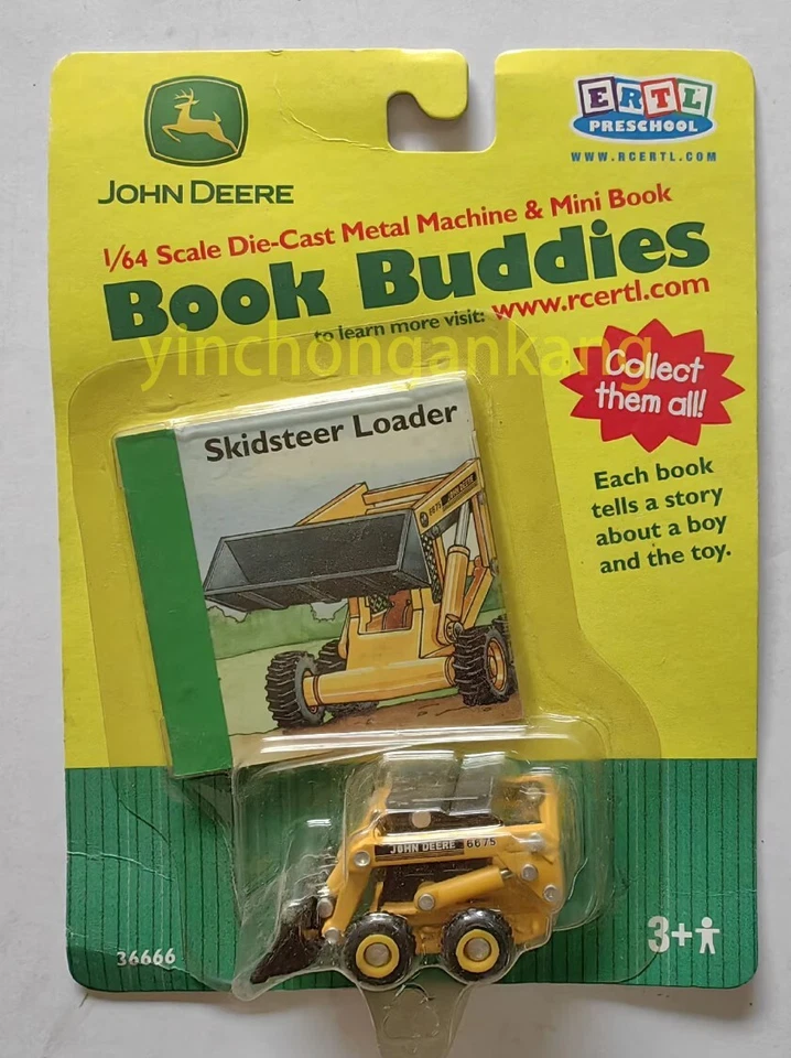 1/64 John Deere Backhoe Loader 36666 Book Buddies New - Image 1 of 4