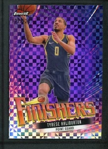 2024 TYRESE HALIBURTON 122/125 TOPPS FIN4EST FINISHERS CHECKERBOARD PURPLE - Picture 1 of 2