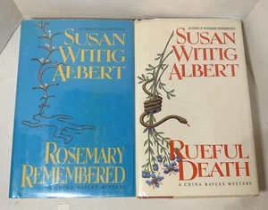 2 SUSAN WITTIG ALBERT China Bayless Mystery 1995, 1996 1st Editions Signed HB/DC - Picture 1 of 12