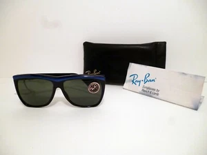 Authentische Ray-Ban WO352 Sonnenbrille rechteckig 58 mm Glasgläser himmelblau quer 2351 - Bild 1 von 11