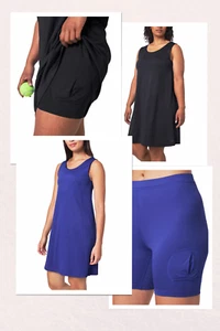 Minivestido activo Mondetta para dama con pantalones cortos de tenis (selecciona color y talla) - Imagen 1 de 17