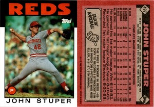 John Stuper 1986 Topps Baseball Card 497  Cincinnati Reds