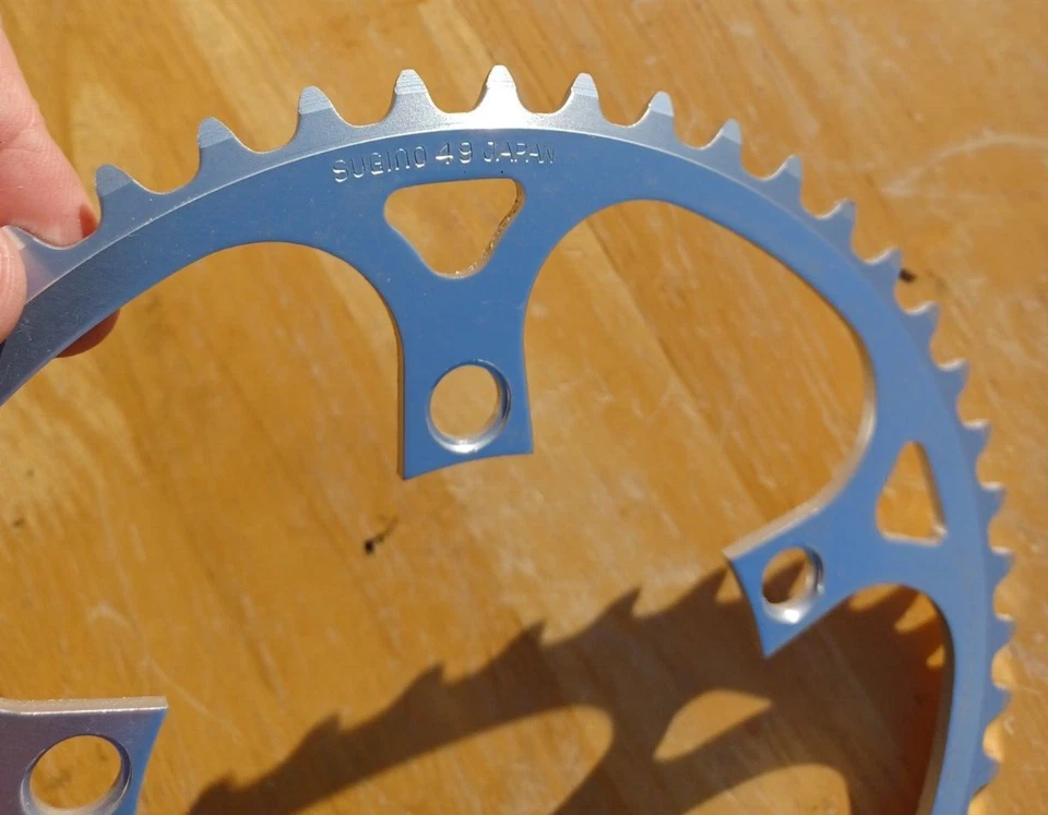 NOS SUGINO Chainring 49tx110 bcd - 3/32- Compact Road, ATB, Tour, Gravel - Image 1 of 4