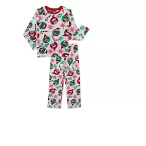 Elf on the Shelf Fleece 2 Piece Pajama Set -White- Christmas-Kids Sizes- New! - Picture 1 of 1