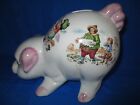 Vintage Old Windsor Pottery  Piggy Bank  Pig Figure