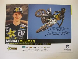 Michael Mosiman supercross motocross signed autographed 11x17 Poster COA..... - Picture 1 of 1