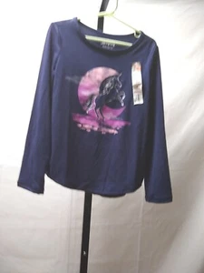 Jumping Beans Girls Active Size 6 Purple Unicorn Long Sleeve T-Shirt - Picture 1 of 7