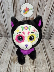 Peluche Kellytoy Russ Lil Peepers 9" Día de los Muertos Calavera de Azúcar Gato Halloween  - Imagen 1 de 7