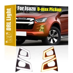 LED DRL Daytime Running Light Turn Signal Indicator For Isuzu Dmax D-max Pickup - Picture 1 of 7
