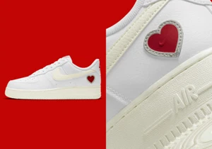 Nike Air Force 1 Low Valentines Day (2021) Size 11 DD7117-100 White Cream Red - Picture 1 of 9