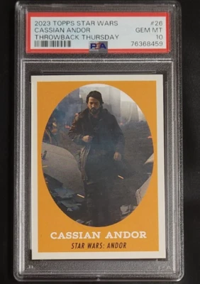 卡西安·安道尔 2023 Topps Throwback 周四星球大战 #26 PSA 10 GEM MT — 第 1/2 张图片