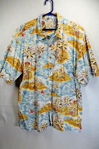 The Territory Ahead Men Hawaiian Shirt XLT Short Sleeve Button Down Beach Casual - Picture 1 of 9
