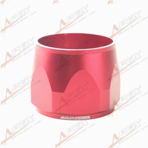 -20AN 20AN AN20 HEX Finishers Fuel Hose Clamp Aluminum Red - Imagen 1 de 8