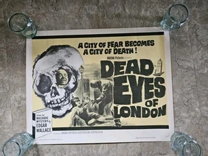 Dead Eyes Of London Rare Horror Movie Poster - Picture 1 of 4