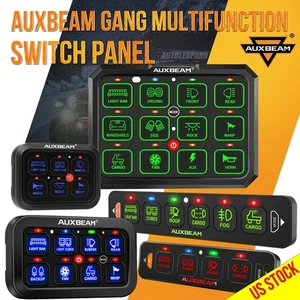 AUXBEAM 4/6/8/12 Gang Switch Panel On-Off LED Lights Circuit Control System New - Picture 1 of 78