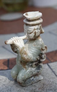 Chinesischer antiker Jade Musiker, nördliche und südliche Dynastien, (420 n. Chr-581 n. Chr.) - Bild 1 von 12