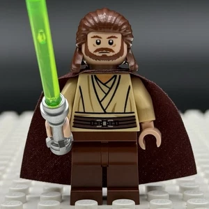 LEGO Qui-Gon Jinn Minifigure - 7961 Star Wars Jedi - Sith Infiltrator (sw0322) - Picture 1 of 7