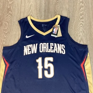 Camiseta deportiva para hombre Nike New Orleans Pelicans Jose Alvarado #15 azul marino Dri-FIT Swingman - Imagen 1 de 6