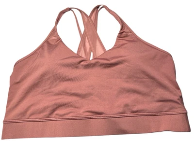 Avia Sports Bra Women XXL 20 Mauve Crossback Removeable Pads Athletic Workout - Image 1 of 4