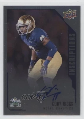 2015 Upper Deck Inscriptions Cody Riggs #CR Auto - Image 1 of 2