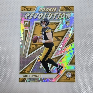 2025 Panini Donruss - Will Howard #1 Rookie Revolution Insert RC Steelers NM - Picture 1 of 2