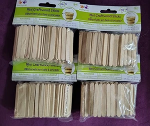 4x Krafty Kids Craftwood Mini Craft Sticks, 2 .13In by 0.25In 150/pk = 600 Total - Picture 1 of 2