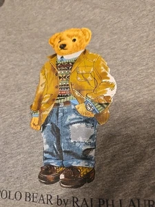 Polo Bear by Ralph Lauren T-SHIRT Herren Large grau Jacke Pullover Jeans Winter ** - Bild 1 von 17