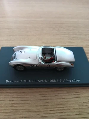 NEO SCALE - 1:43 - Borgward RS 1500 AVUS 1958 #2 Shiny silver - Photo 1/4