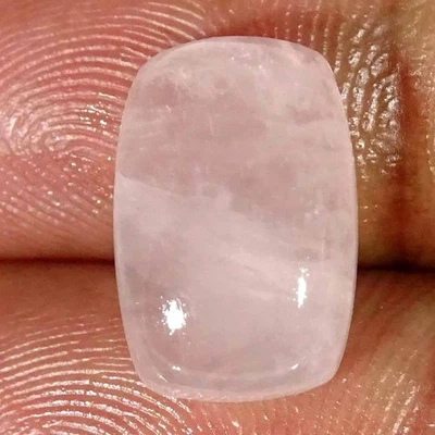 Cojín de cuarzo rosa natural de 10,20 quilates cabujón piedras preciosas sueltas Foto 1 de 4