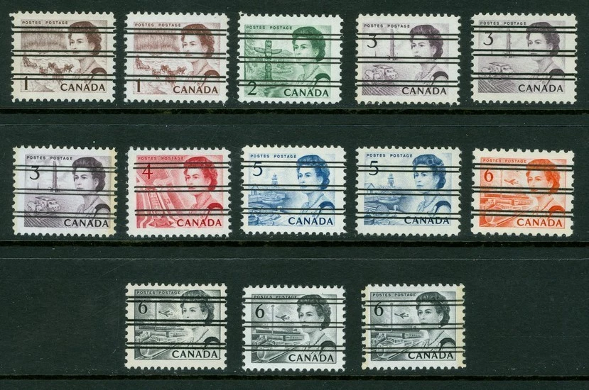 CANADÁ, conjunto de valores centenarios precancelados, en su mayoría en bloques de esquina LR Foto 1 de 1