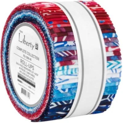 Rollo de gelatina - Batiks Liberty colección completa tela de algodón enrollable M525.51 Foto 1 de 2