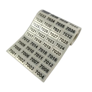 1000 etiquetas número consecutivo/rollo 0,78"*0,39" pegatinas de inventario - Imagen 1 de 21