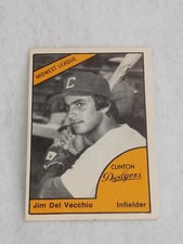1977 TCMA Minor League Clinton Dodgers Jim Del Vecchio #0340 M2
