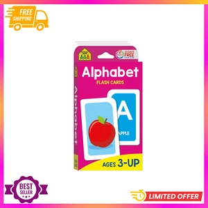 School Zone Alphabet Flash Cards – 56 ABC Phonics Cards for Toddlers & Preschool - Picture 1 of 6