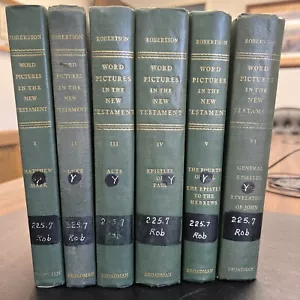 Word Pictures in the New Testament, A.T. Robertson, 6 Volumes 1930 Complete HC - Picture 1 of 15