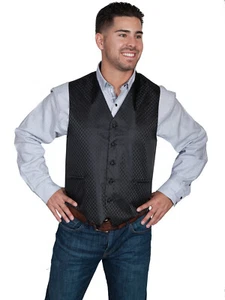 Chaleco de diamantes de poliéster grande y alto para hombre Scully RW251NX - Imagen 1 de 2