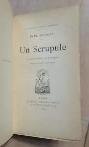 Un Scrupule PAUL BOURGET 1893 LEMERRE ILLUSTRE - Picture 1 of 3