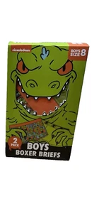 PACK DE 2 RUGRATS REPTAR BOXER NIÑOS NICKELODEON TALLA 8 NUEVO - Imagen 1 de 2