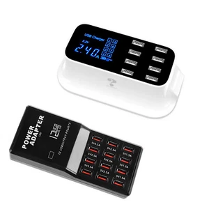 Multi 8 12 puertos USB cargador rápido estación de carga inteligente rápida concentrador de viaje de escritorio - Imagen 1 de 16