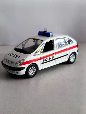 Voiture Miniature Collection 1/43 Norev Citroën Picasso Polizei avec Emballage - Photo 1/4