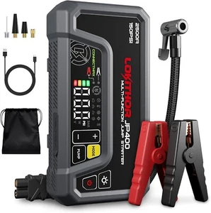 Lokithor JP400 Jump Starter with Air Compressor, 2500A 12V Car Battery Jumper - Picture 1 of 9