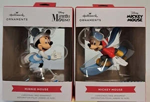 2024 HALLMARK/DISNEY Mickey Minnie Mouse Árbol de Navidad Adorno - Imagen 1 de 4