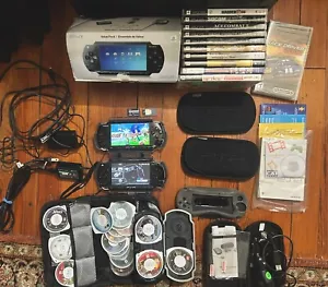 *UPDATE* PlayStation Portable 3000 & 1000, 31x Games+ Accessories New Batteries - Picture 1 of 20