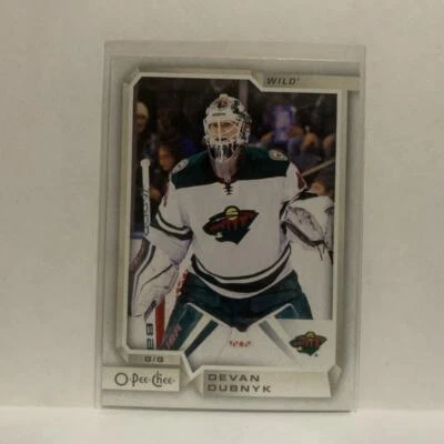 #21 Devan Dubnyk Minnesota Wild 2018-19 O-Pee-Chee Hockey Card JR - Image 1 of 2