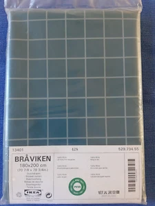 IKEA BRAVIKEN Duschvorhang 180x200cm grün, in O-Verpackung - Bild 1 von 2